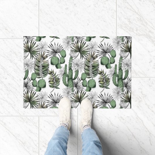 Cactus woestijnpatroon deurmat (Binnen)