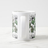 Cactus woestijnpatroon grote koffiekop (Achterkant)