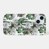 Cactus woestijnpatroon iPhone 15 case (Achterkant horizontaal)