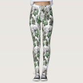 Cactus woestijnpatroon leggings (Voorkant)