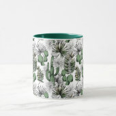 Cactus woestijnpatroon mok (Midden)