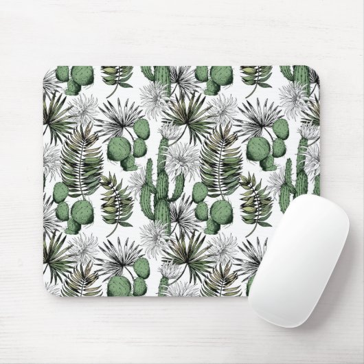 Cactus woestijnpatroon muismat (Met muis)