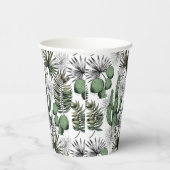 Cactus woestijnpatroon papieren bekers (Rechts)