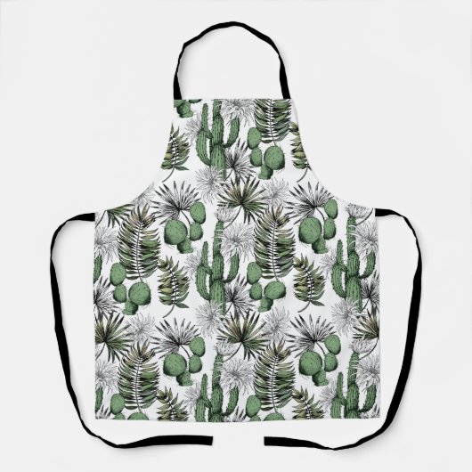 Cactus woestijnpatroon schort (Voorkant)