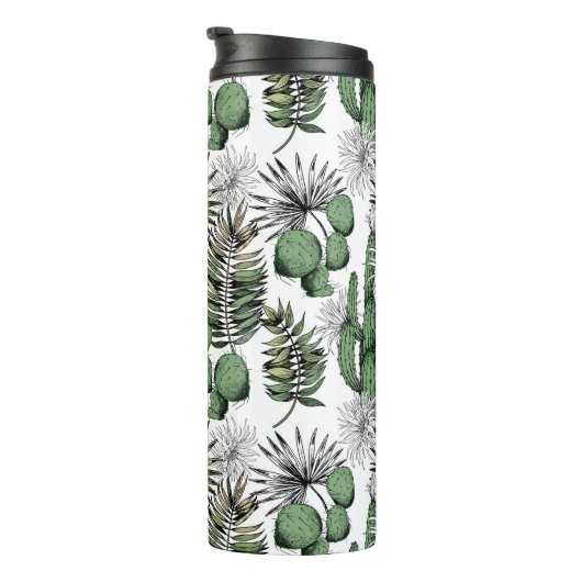 Cactus woestijnpatroon thermosbeker (Geroteerd rechts)