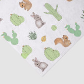 Cactus Woodland dierlijk weefsel papier (Detail)