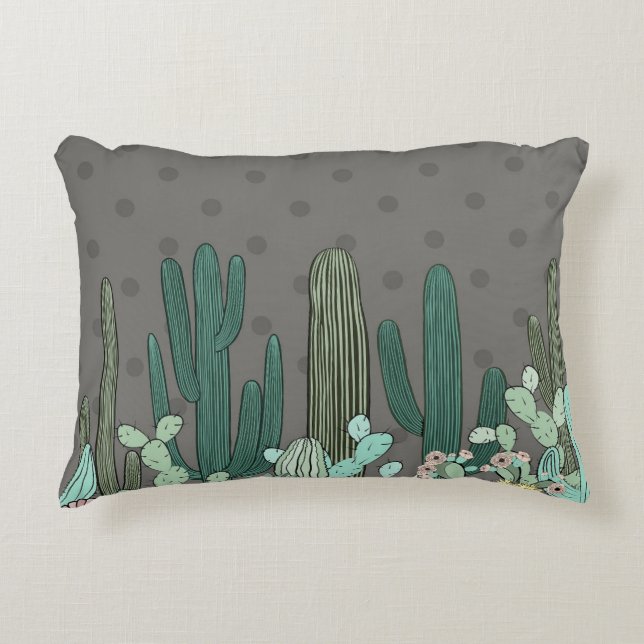 Cactus Worp Kussen voor in de Woestijn (Voorkant)