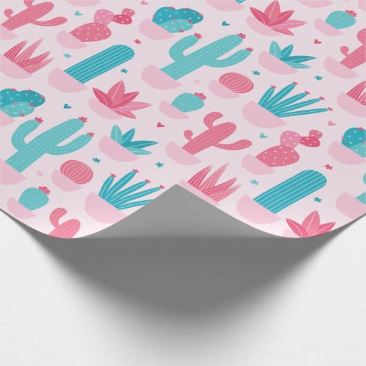 Cactus Wrapping Paper Cadeaupapier (Hoek)