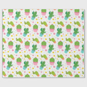 Cactus Wrapping Paper Cadeaupapier (Vlak)
