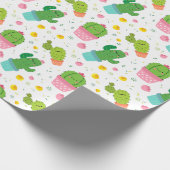 Cactus Wrapping Paper Cadeaupapier (Hoek)