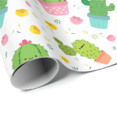 Cactus Wrapping Paper Cadeaupapier (Rol Hoek)