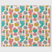 Cactus Wrapping Paper Cadeaupapier (Vlak)