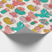 Cactus Wrapping Paper Cadeaupapier (Hoek)
