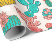 Cactus Wrapping Paper Cadeaupapier (Rol Hoek)