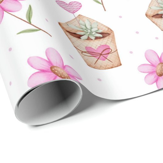 Cactus Wrapping Paper Cadeaupapier (Rol Hoek)