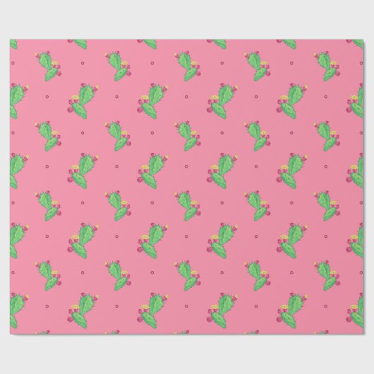 Cactus Wrapping Paper Cadeaupapier (Vlak)
