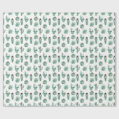 Cactus Wrapping Paper Cadeaupapier (Vlak)