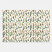 Cactus Wrapping Paper Flat Sheet Set van 3 (Voorkant 3)