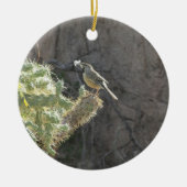 Cactus Wren Keramisch Ornament (Voorkant)
