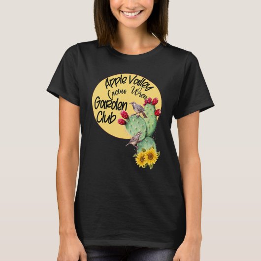 Cactus Wren Tuin T-shirt (Voorkant)