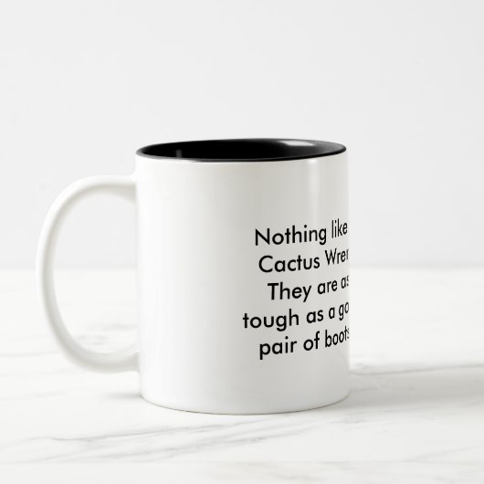 Cactus Wren Tweekleurige Koffiemok (Links)