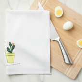 Cactus Yellow Kitchen Handdoeken (Quarter Fold)