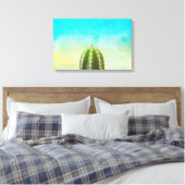 Cactus Zen Canvas Print (Insitu (Slaapkamer))