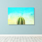 Cactus Zen Canvas Print (Insitu (Houten vloer))
