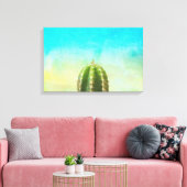 Cactus Zen Canvas Print (Insitu (Woonkamer))