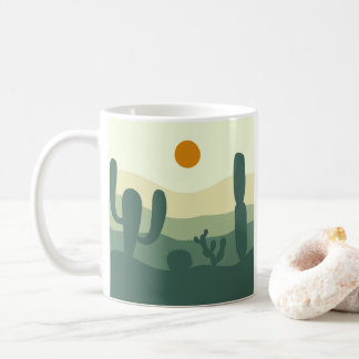 Cactus, zon en woestijn koffiemok