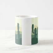 cactus, zon en woestijn koffiemok (Center)