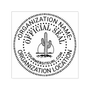 Cactus Zon Generieke Officiële Zegel Naam Loc URL Zelfinktende Stempel