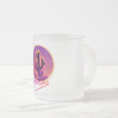 CACTUS ZONSONDERGANG NEON MATGLAS KOFFIEMOK (Voorkant rechts)