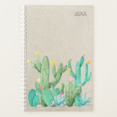 Cactus Zuidwestelijke Woestijn Cactussen Succulent Planner (Voorkant)