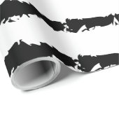 Cactus zwart wit patroon cadeaupapier (Rol Hoek)