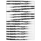 Cactus zwart wit patroon gestript klembord (Achterkant)