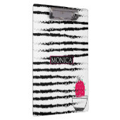 Cactus zwart wit patroon gestript klembord (Rechts)