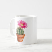 Cactusbloem in Terracotta Pot Mok (Voorkant links)