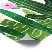 CactusbLOemen  Bruiloft Fiesta  Poster (Hoek)