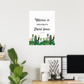 CactusbLOemen  Bruiloft Fiesta  Poster (Thuiskantoor)