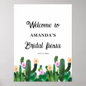 CactusbLOemen Bruiloft Fiesta Poster (Voorkant)