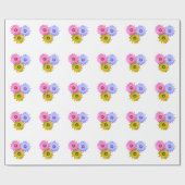 Cactusbloemen Cadeaupapier (Vlak)