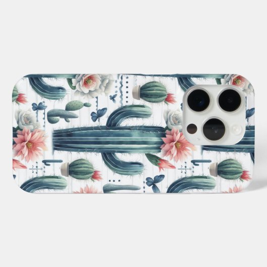 Cactusbloemen Case-Mate iPhone Case (Achterkant (horizontaal))
