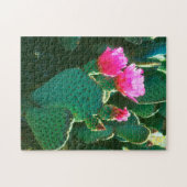 Cactusbloemen van de Beavertail Cactus Legpuzzel (Horizontaal)