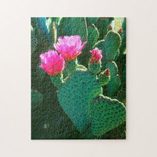 Cactusbloemen van de Beavertail Cactus Legpuzzel