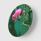 Cactusbloemen van de Beavertail Cactus Ronde Klok (Hoek)
