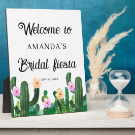 Cactusbomen bloemen  Bruidsfeest Welkom Fotoplaat