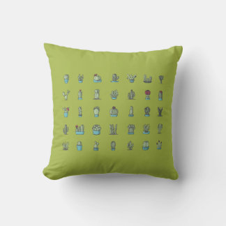 Cactusen Succulente Planten met hand getekend bota Kussen