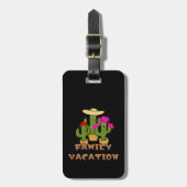 Cactusfamilie Bagagelabel (Voorkant verticaal)