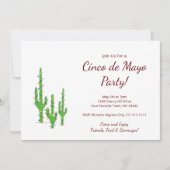 Cactusfeest in de woestijn Cinco de Mayo Feestje   Kaart (Voorkant)